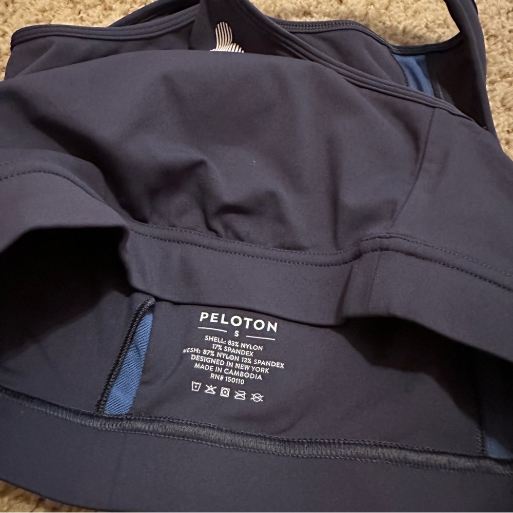 Peloton Racerback Navy Sports Bra - Picture 3 of 3